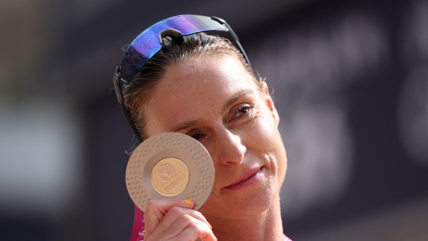 Raquel González, con su bronce del maratón de marcha en el Europeo.