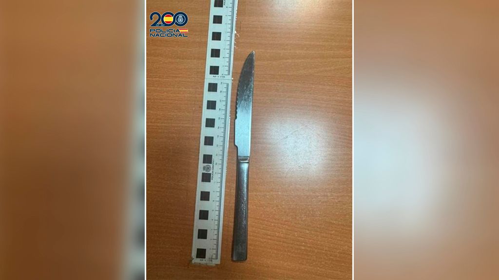 Imagen del cuchillo utilizado.