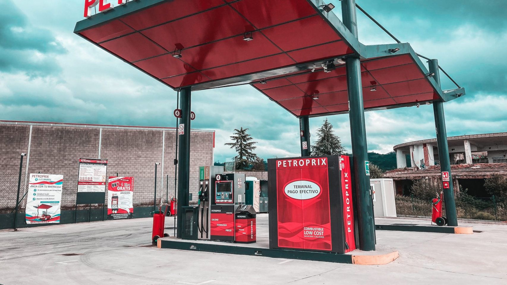 Una gasolinera low cost