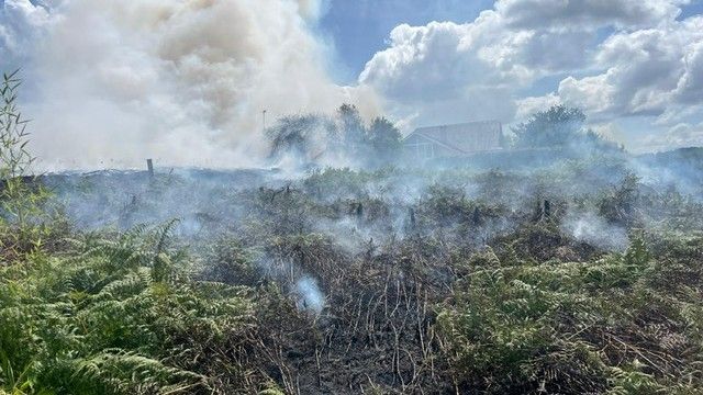 Incendio en Talai, en Betanzos (A Coruña)