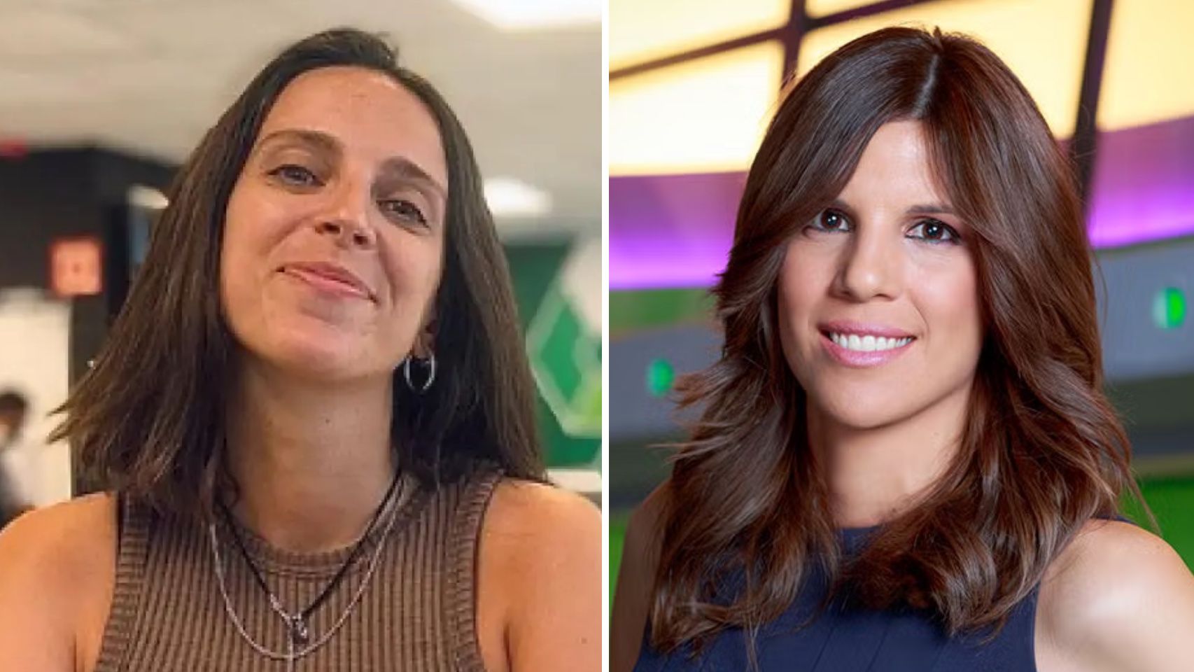 Las periodistas Andrea Segura y Carlota Reig.