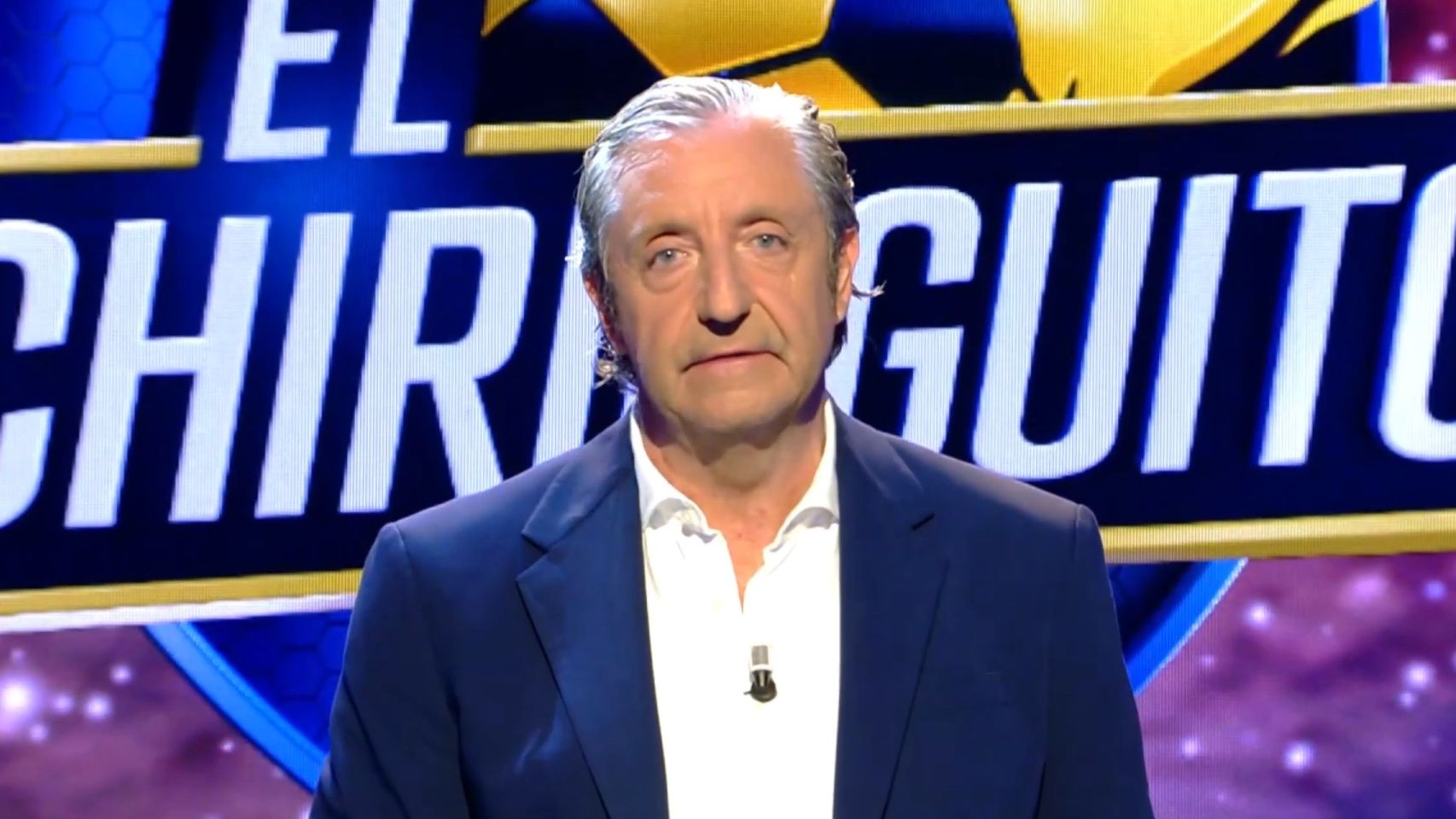 Josep Pedrerol en el nuevo 'Chiringuito' de Mediaset.