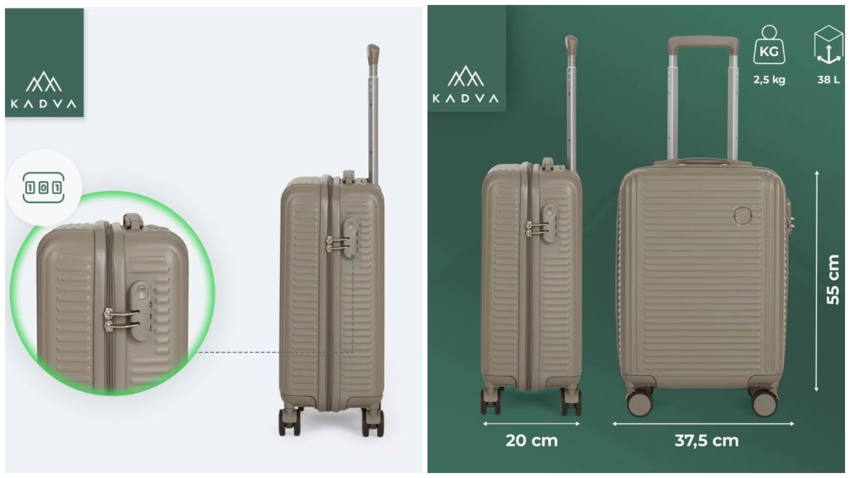 Maleta de viaje Kadva.
