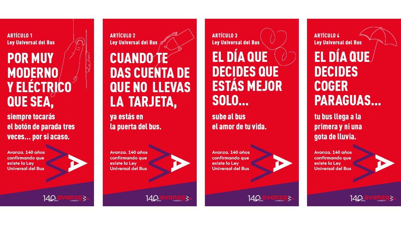 Avanza crea la campaña bajo el título ‘La Ley universal del Bus’