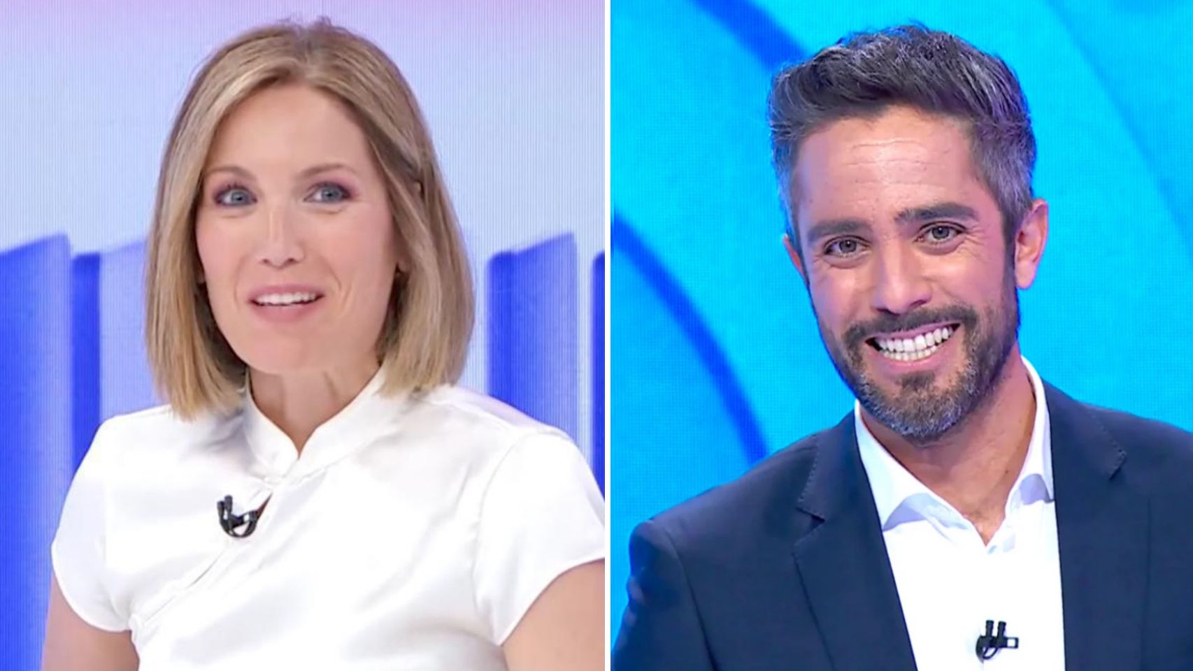 Los presentadores Silvia Intxaurrondo y Roberto Leal.