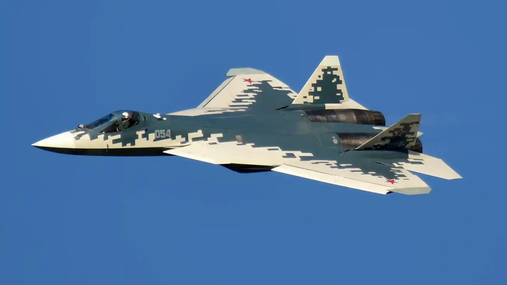 Caza Su-57 de Rusia