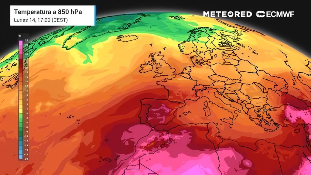 Previsión meteorológica de España.