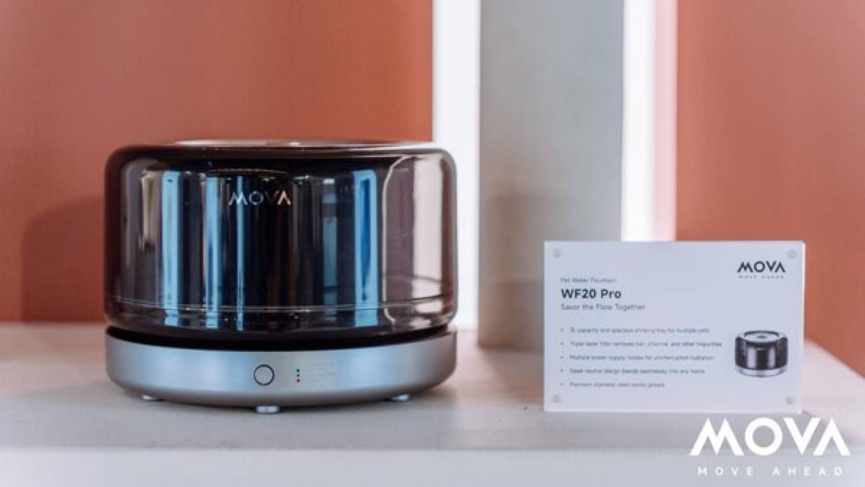 El dispensador de agua MOVA WF20 Pro.