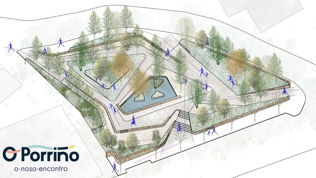 Infografía del nuevo Parque Canónico de O Porriño