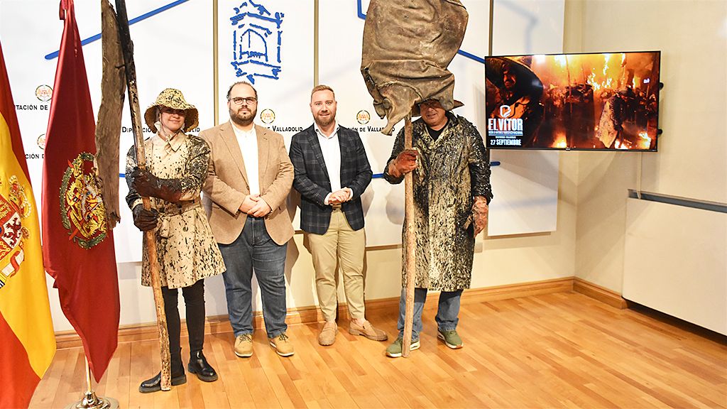 Presentación de la procesión de El Vítor de Mayorga en la Diputación de Valladolid.