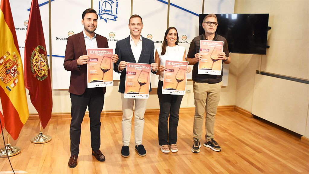 Presentación de la Fiesta de la Vendimia de Cigales en la Diputación de Valladolid. 
