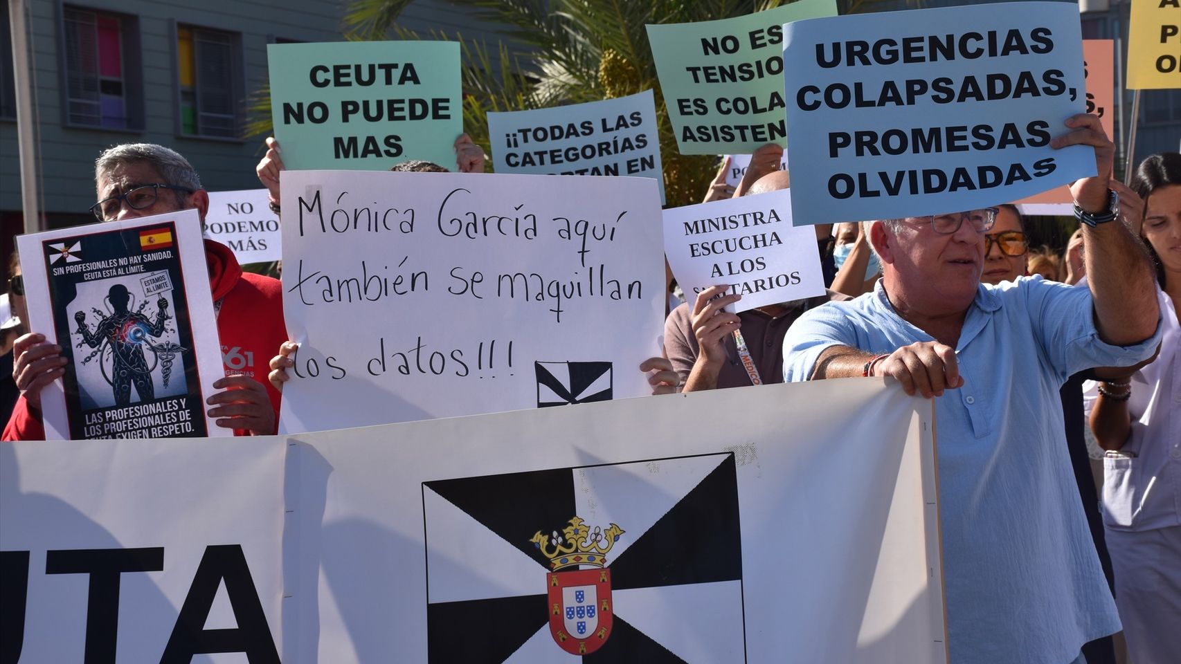 Los médicos y las enfermeras de Ceuta suspenden la huelga y acusan a Sanidad de «boicot» al no publicar servicios mínimos