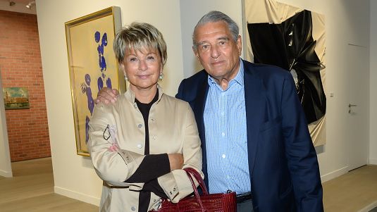 La baronesa Myriam Ullens de Schooten junto a su marido, el barón Guy Ullens.