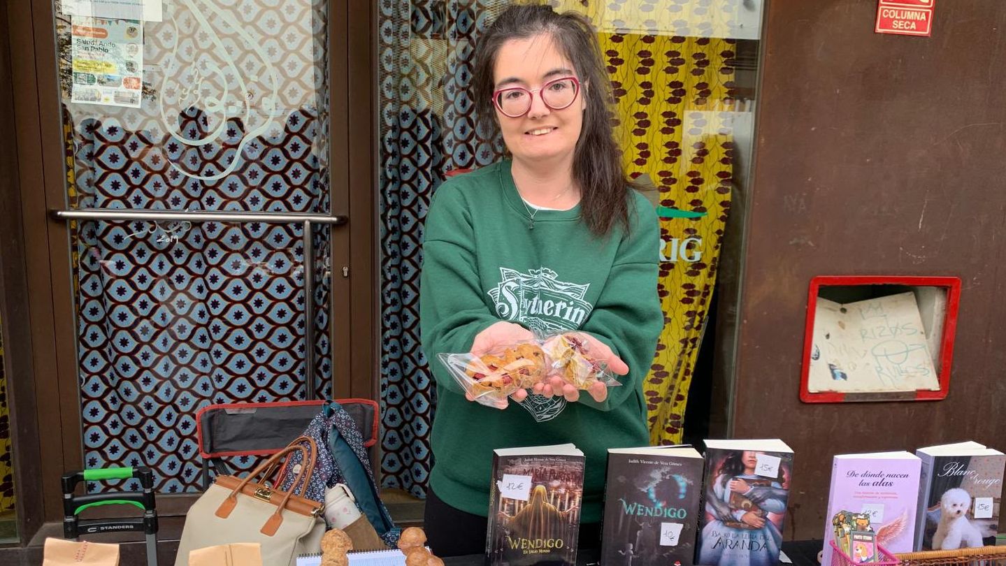 Judith Vicente de Vera Gómez en su pastelería