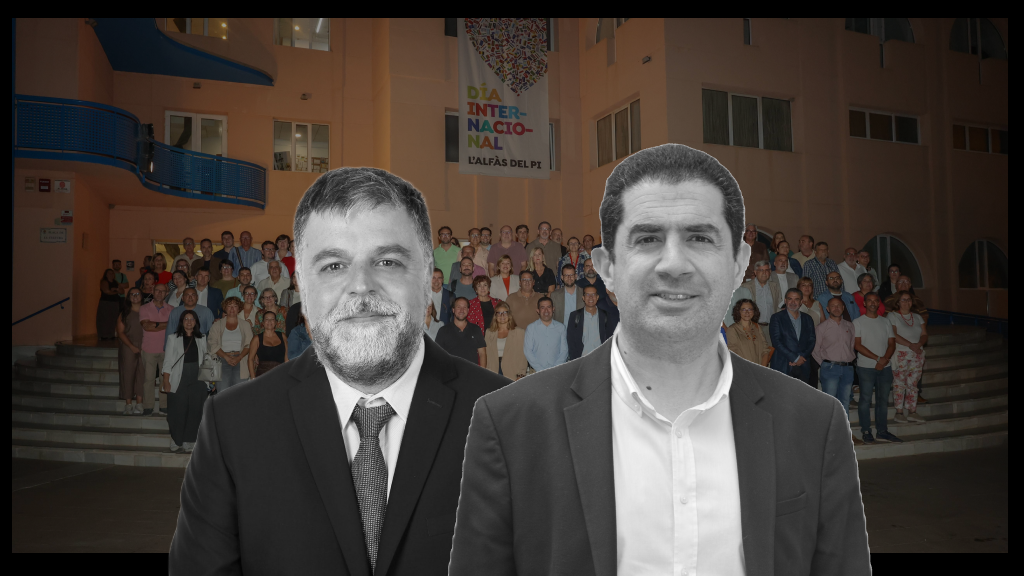 Fulgencio Cerdán y Toni Francés sobre la imagen del comité del PSOE que propuso la candidatura.