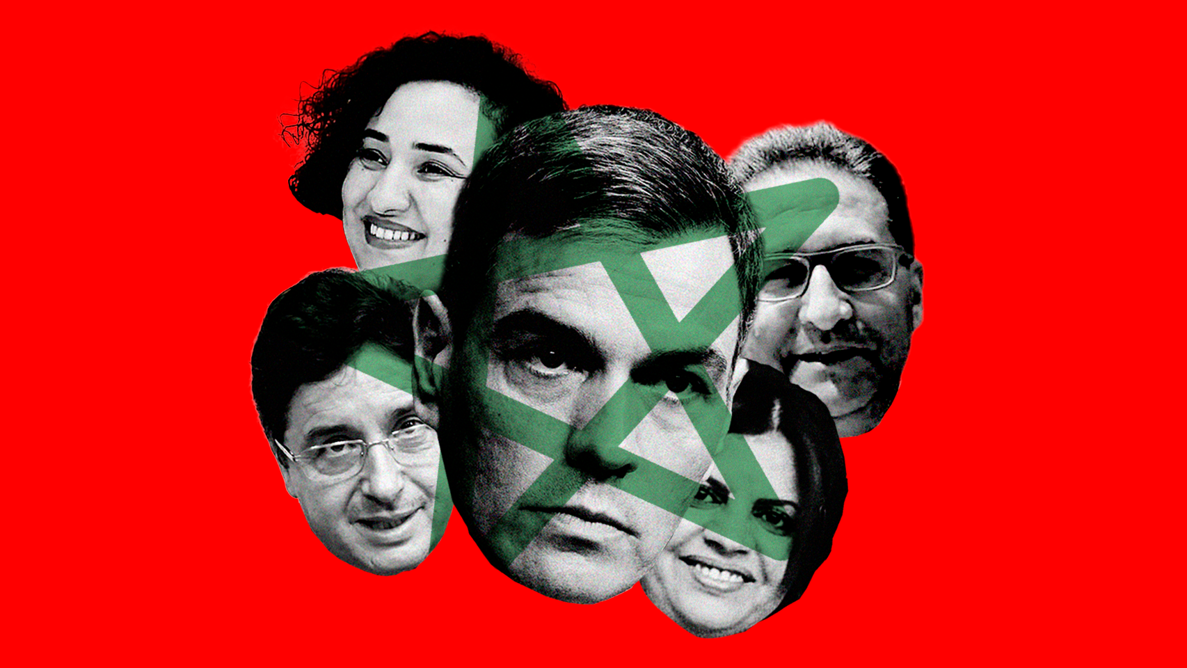 Algunos de los dirigentes socialistas marroquíes que han ganado peso en la Internacional de Sánchez y el PSC.