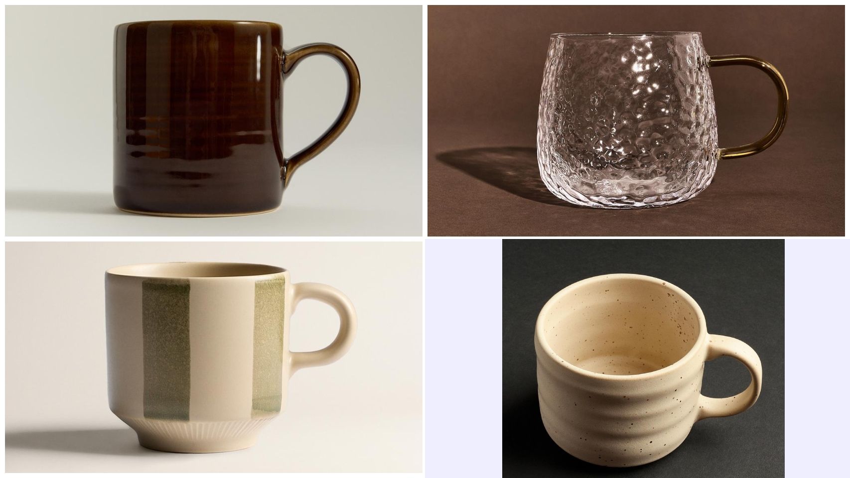 Colección de tazas de desayuno.