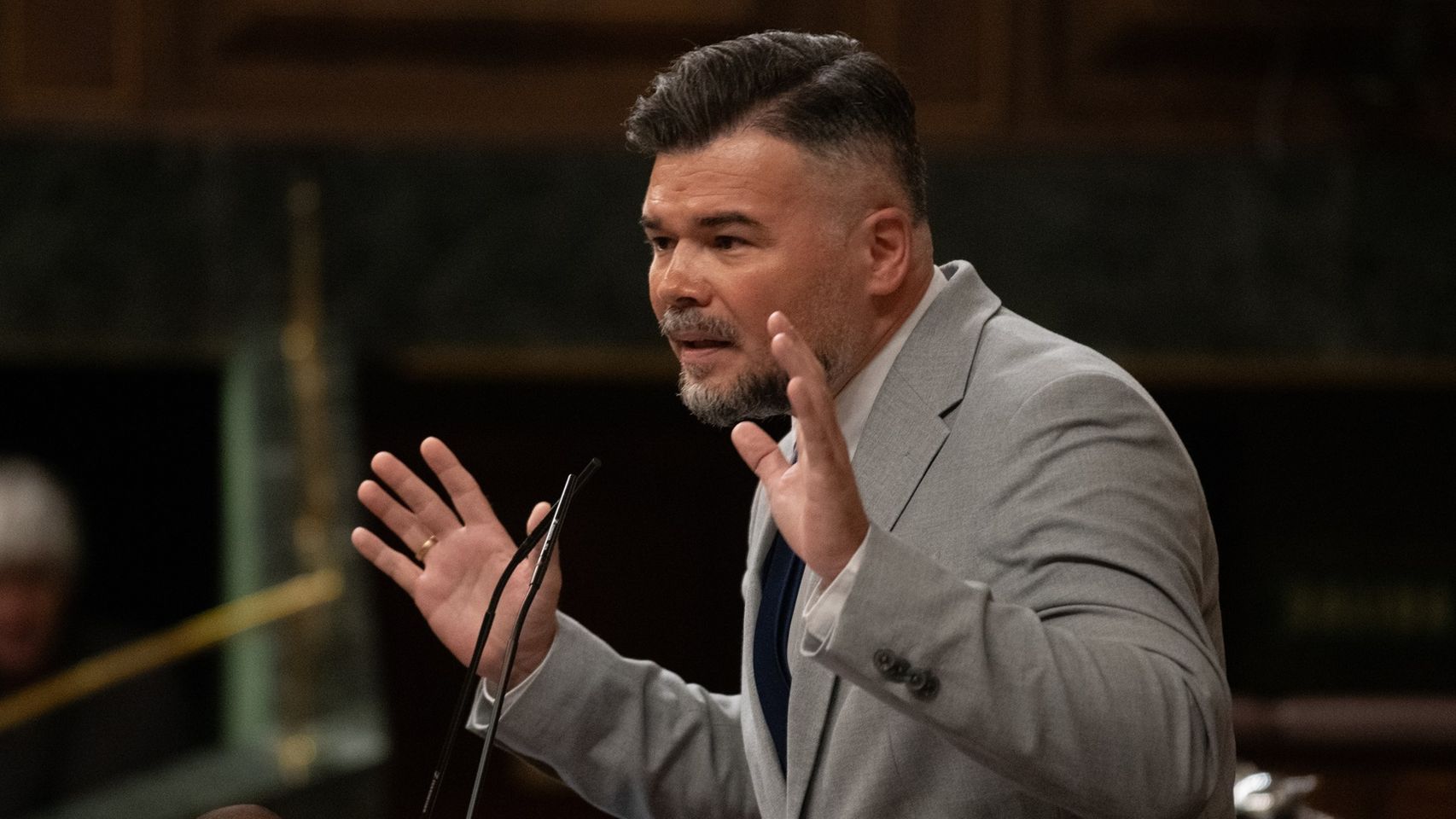 El portavoz de ERC en el Congreso, Gabriel Rufián.