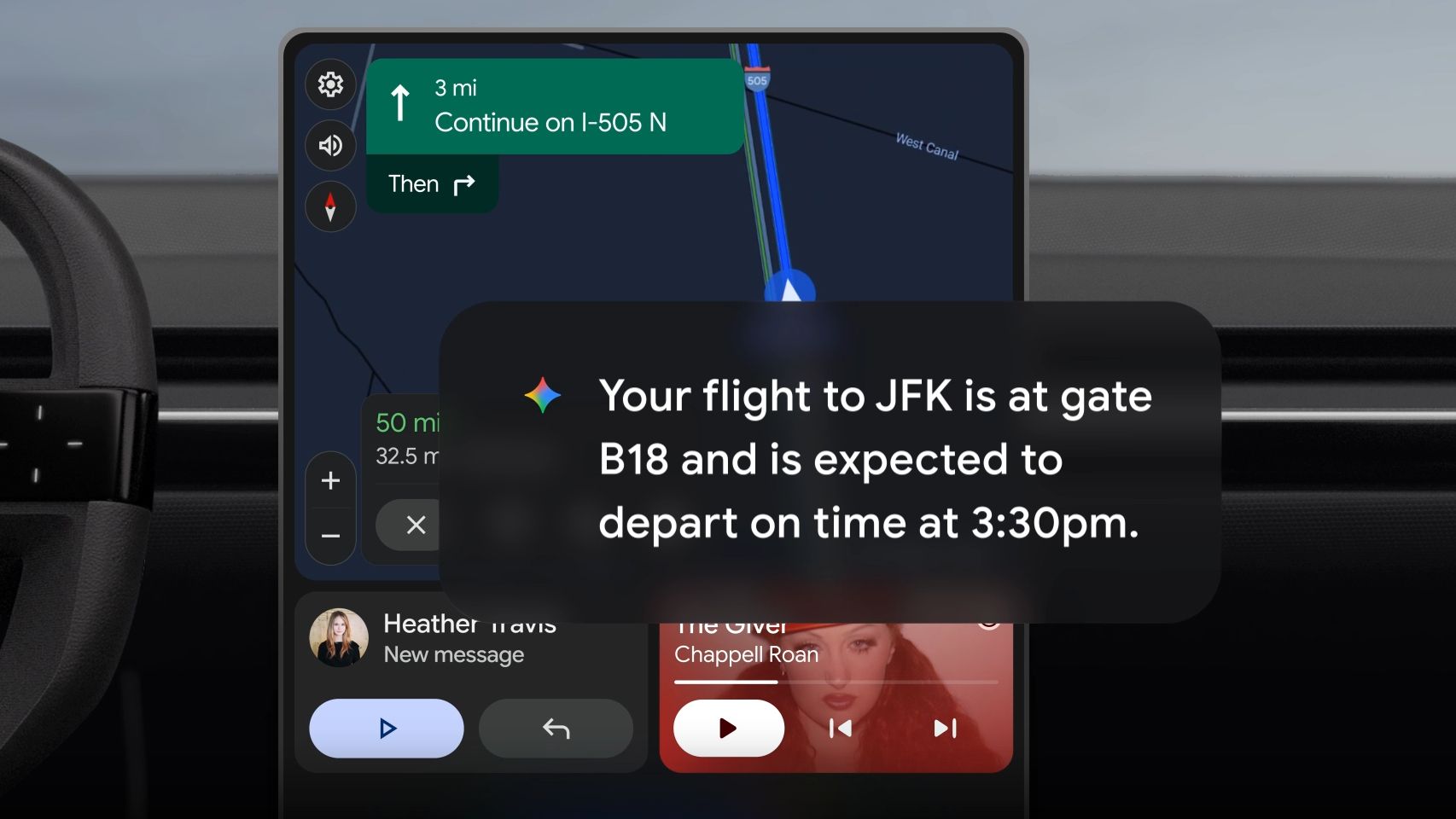 Google actualiza Gemini para Android Auto con inteligencia personalizada.