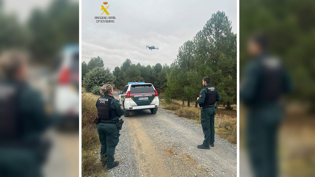 Búsqueda de la persona desaparecida en la provincia de Segovia por parte de la Guardia Civil. 