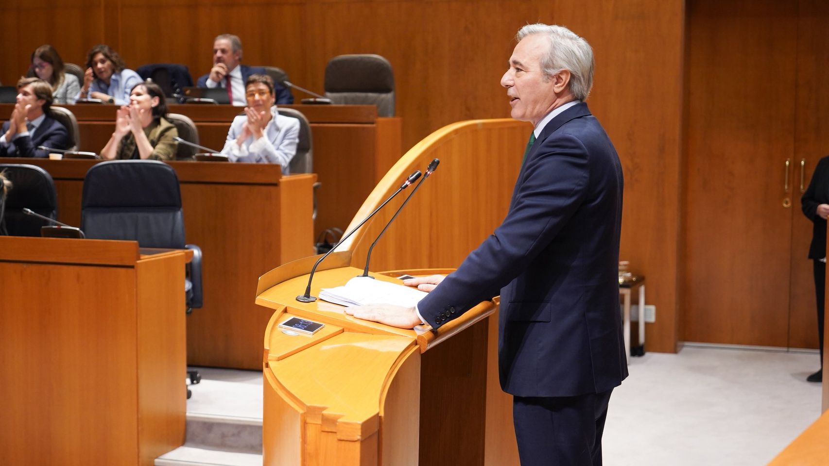 Azcón interviene en el pleno