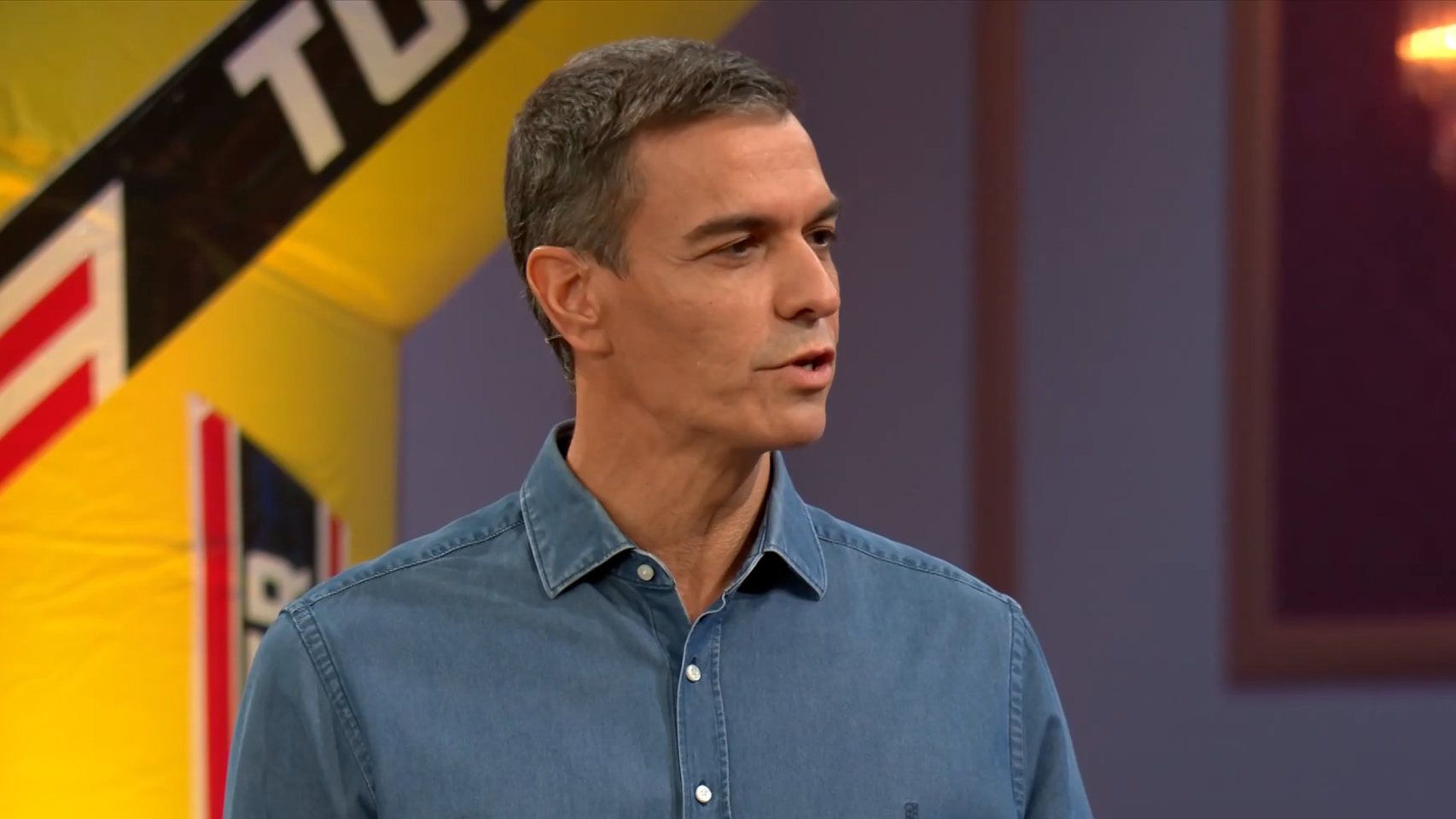 Pedro Sánchez durante su entrevista en 'La Revuelta'