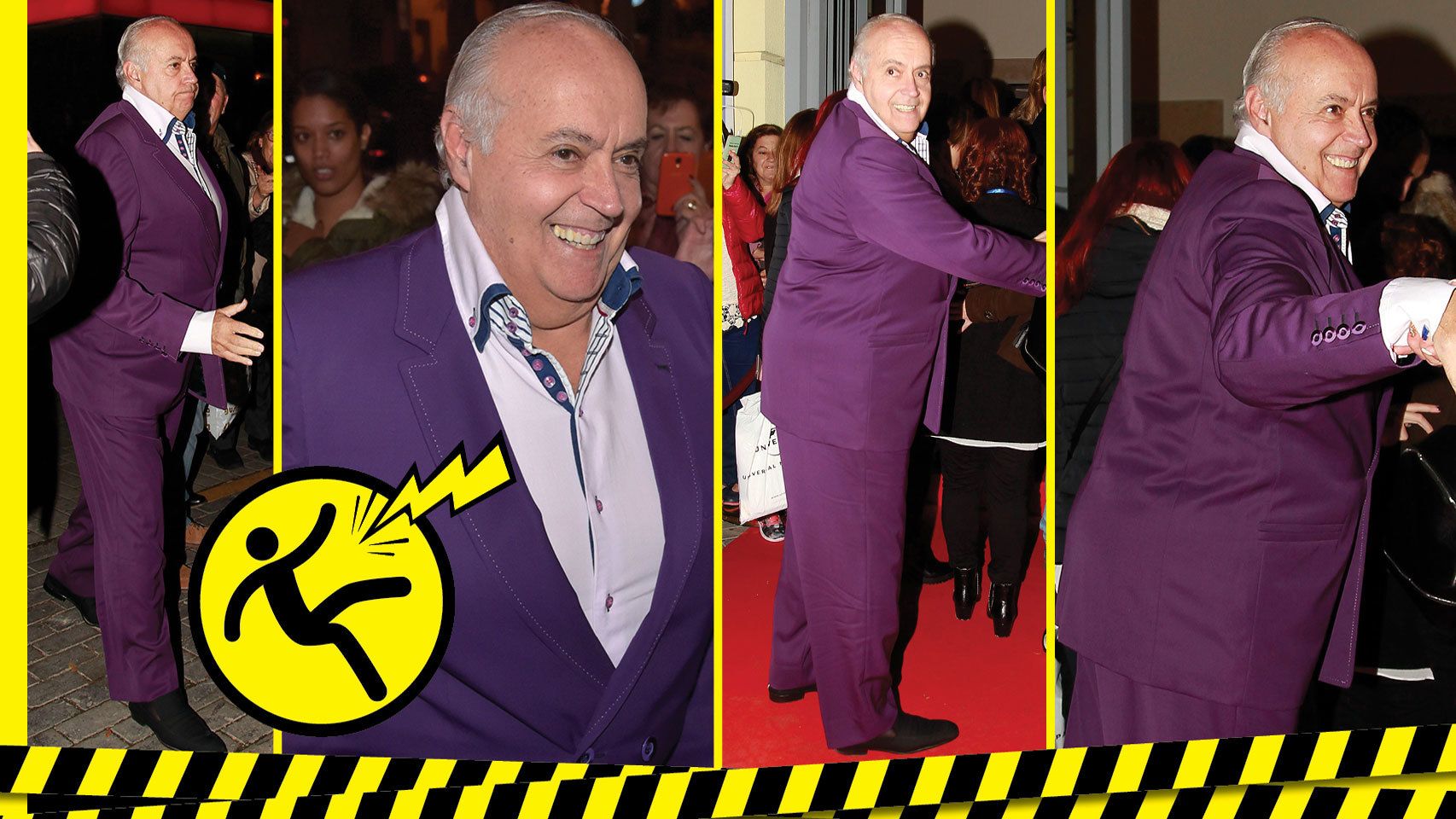 José Luis Moreno, a su llegada al concierto de Isabel Pantoja este jueves por la noche.