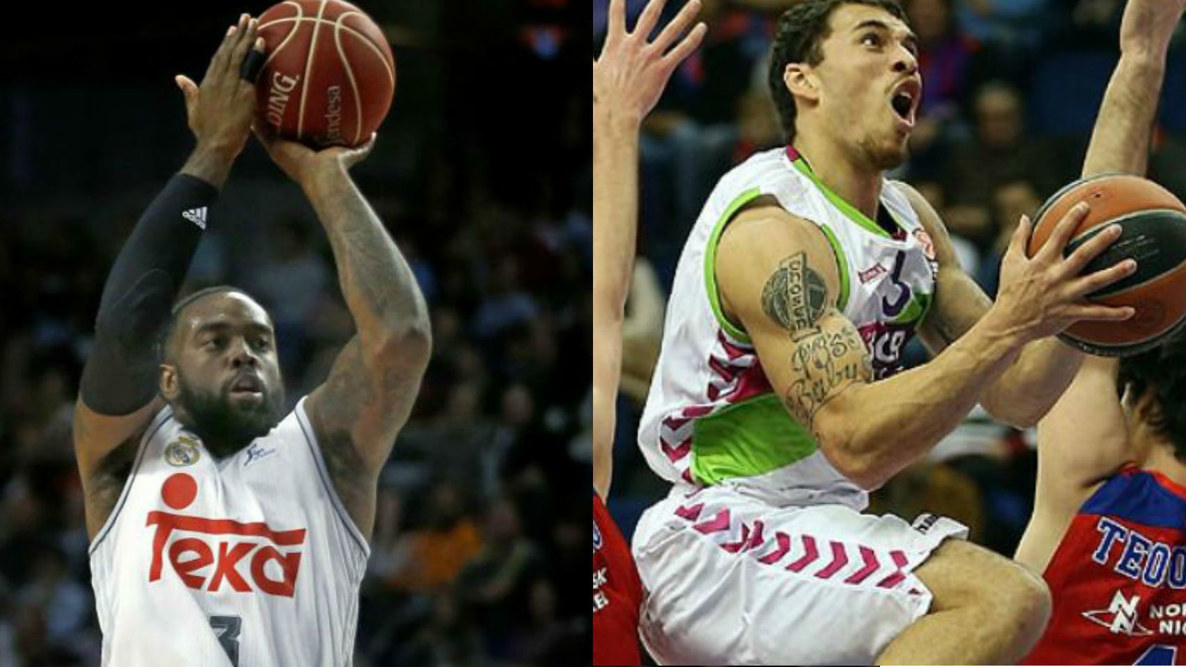 Kc Rivers y Mike James, en Real Madrid y Baskonia respectivamente.