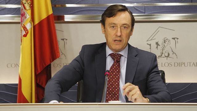 Rafael Hernando durante una comparecencia en el Congreso.