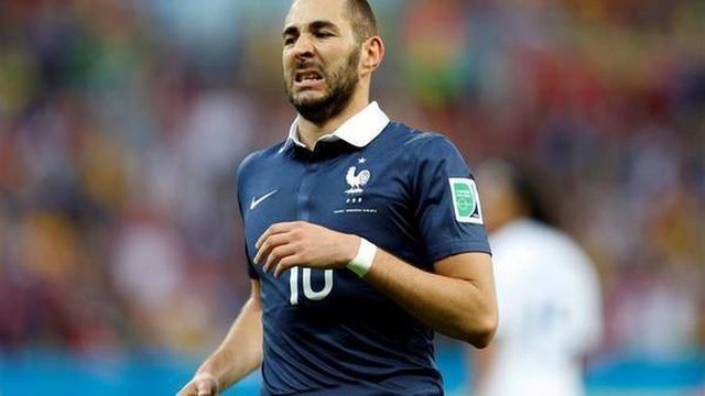 Benzema, con la selección de Francia.