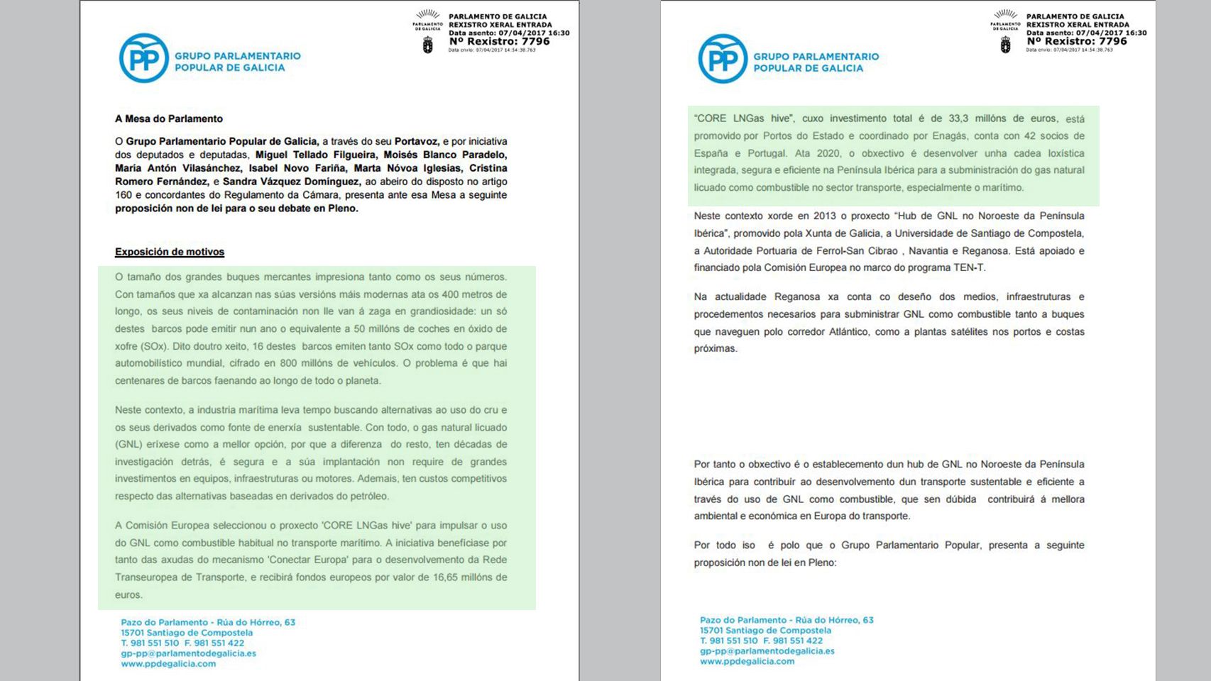 Párrafos del texto que el PP toma del artículo de EL ESPAÑOL.