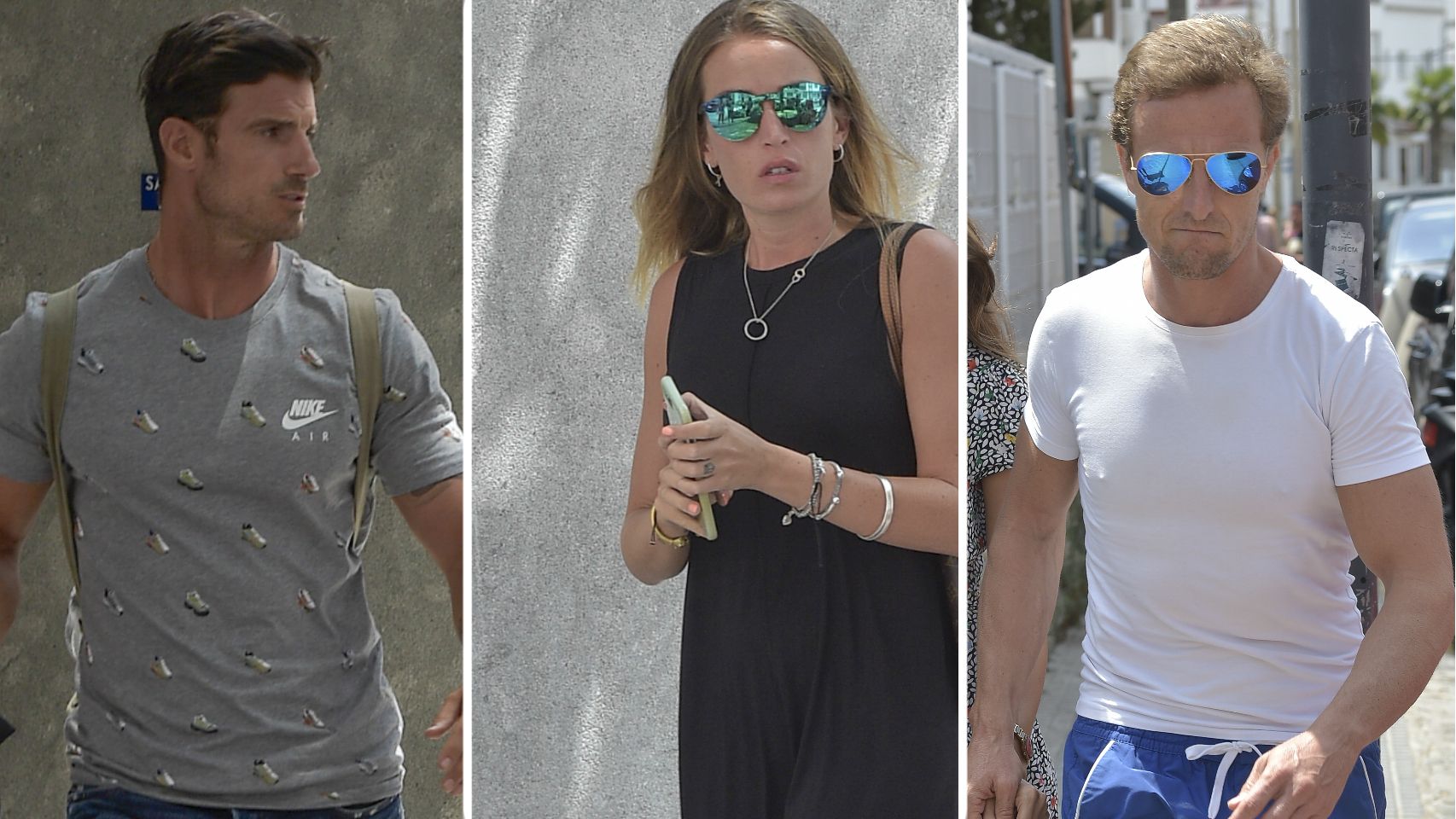Aitor Ocio, Marta Castro y Sete Gibernau.