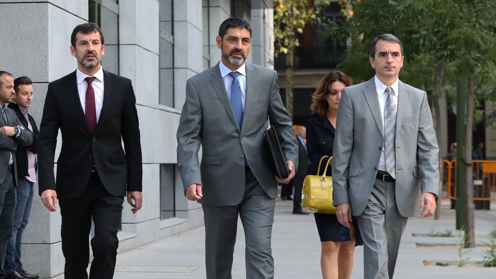 Trapero, a su llegada a la Audiencia Nacional.
