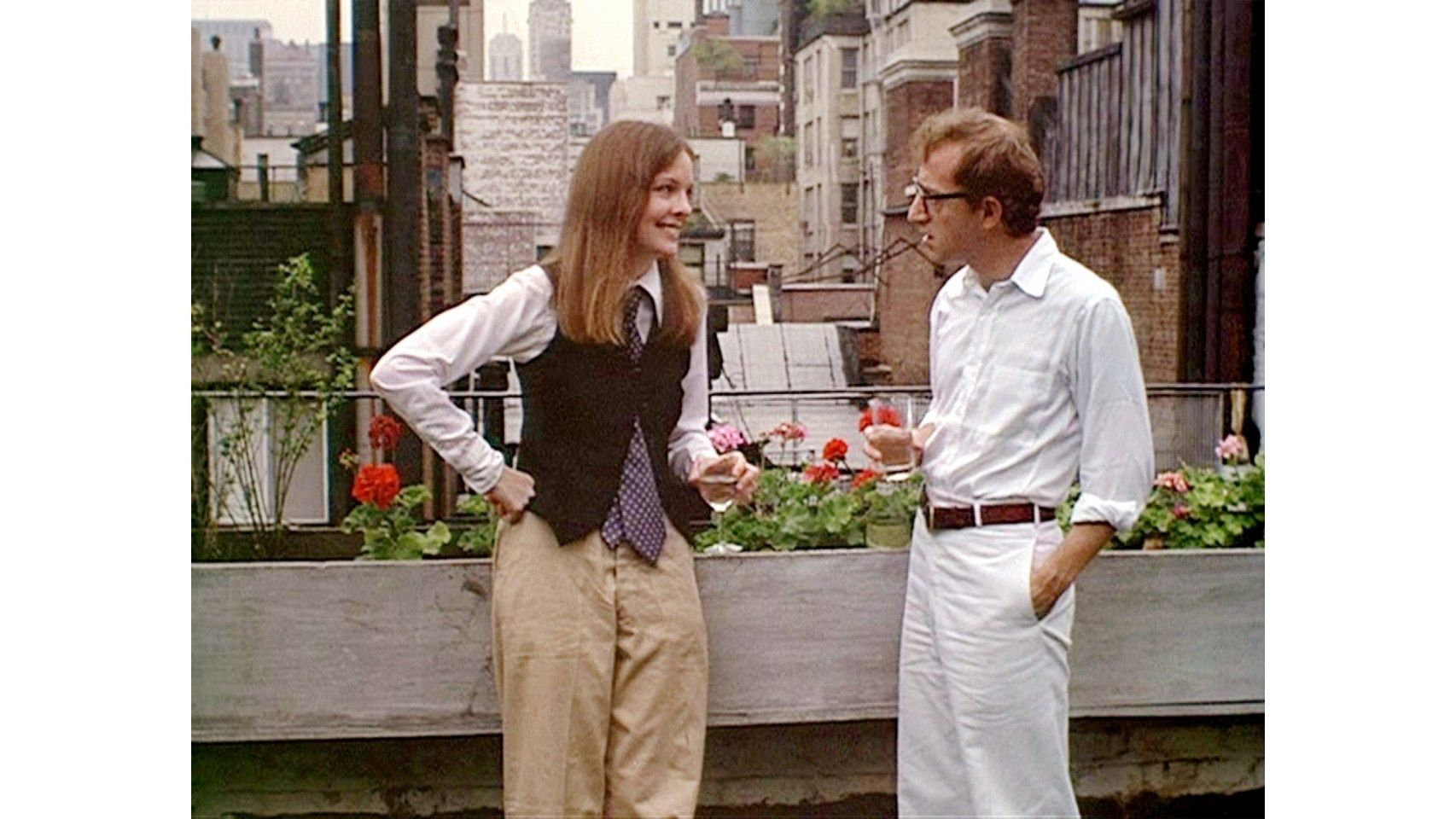 Junto a Woody Allen, en la película Annie Hall.