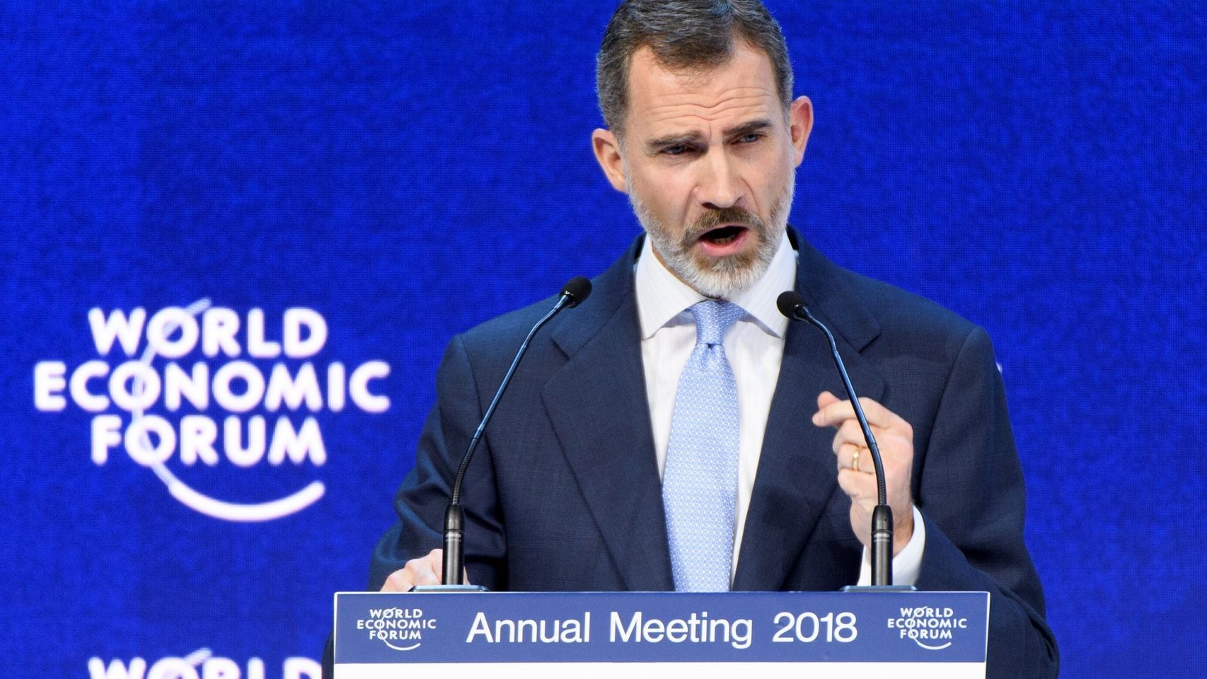 Conferencia de Felipe VI en el Foro Económico Mundial de Davos.