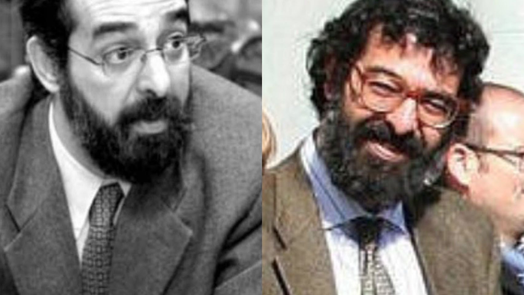 El juez González en dos fotos con muchos menos años que ahora.