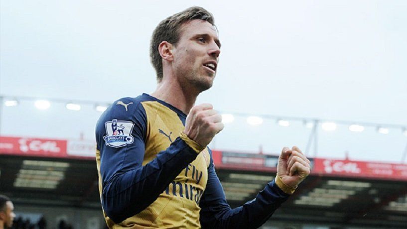 Nacho Monreal en una foto de archivo durante su etapa en el Arsenal.