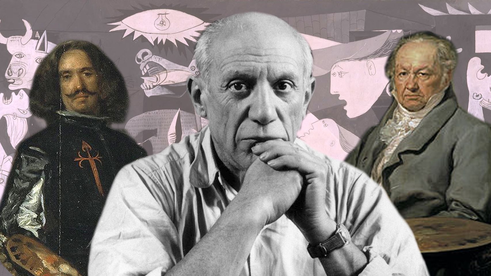Velázquez, Goya y Picasso.
