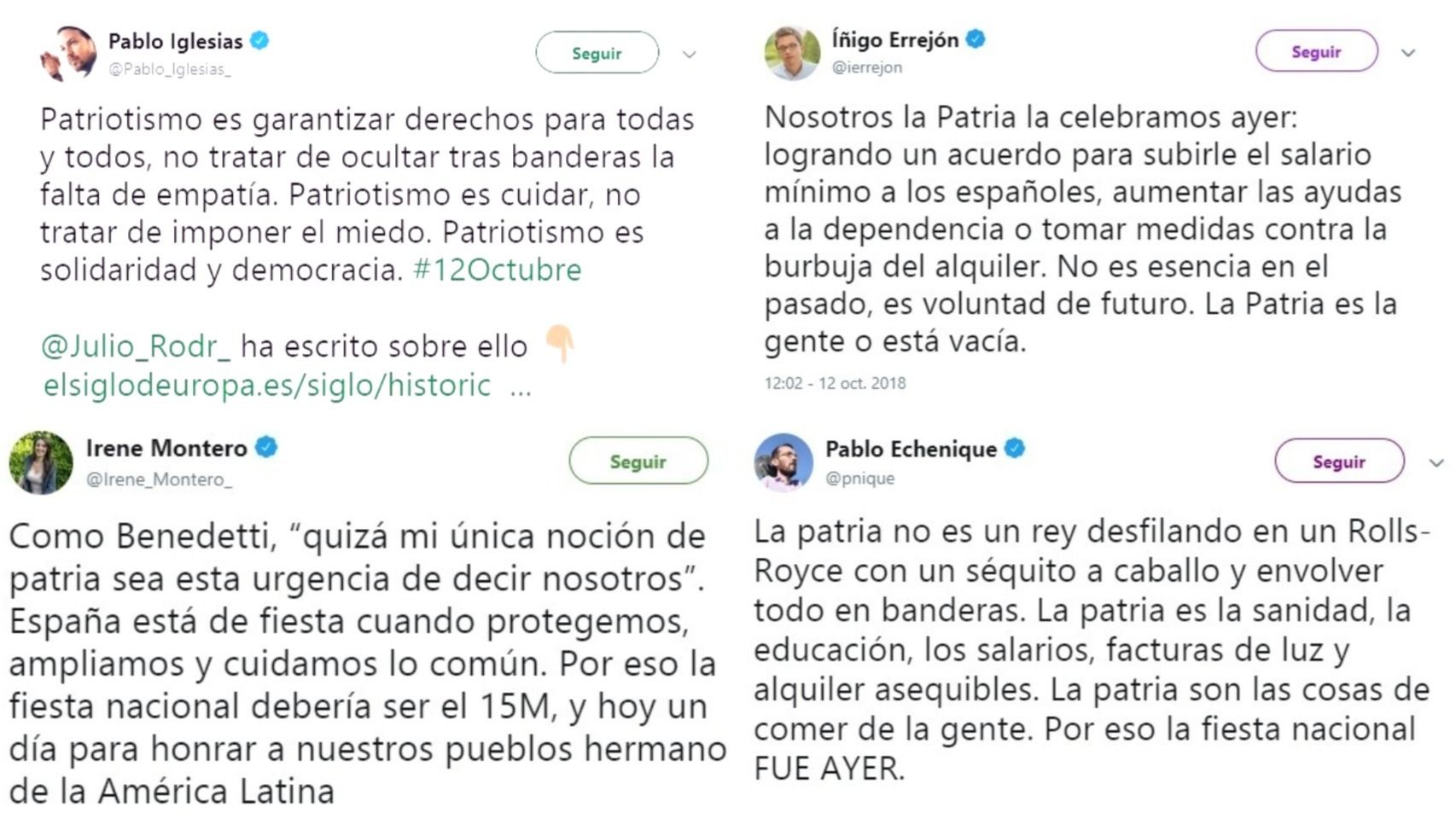 Tuits Podemos