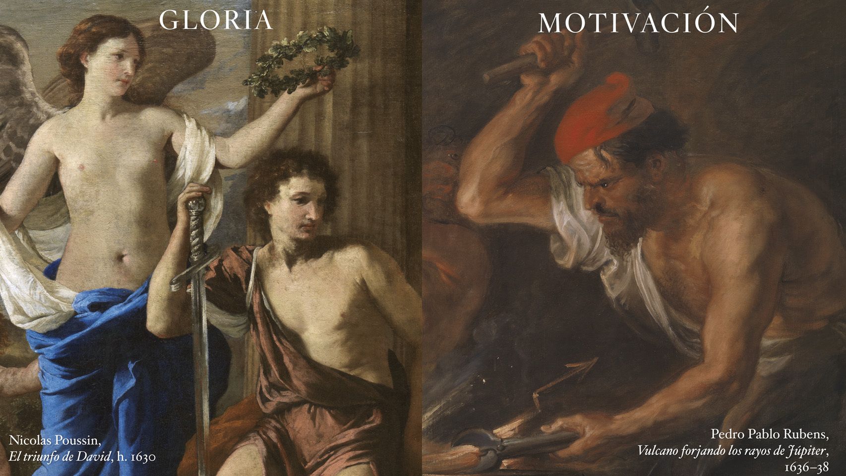 Dos de las obras utilizadas para ilustrar el maratón de Madrid.