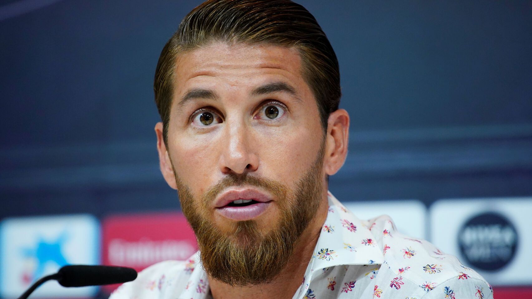 Sergio Ramos en su última rueda de prensa con el Real Madrid.