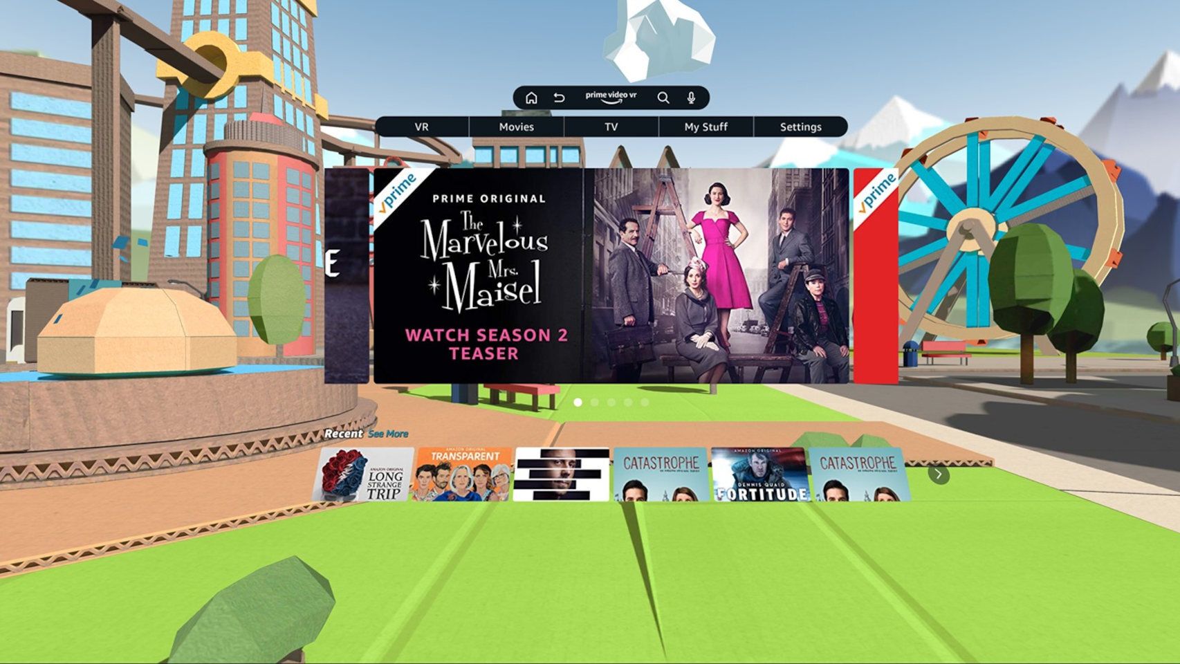 Amazon Prime Video en realidad virtual con la nueva app para Oculus