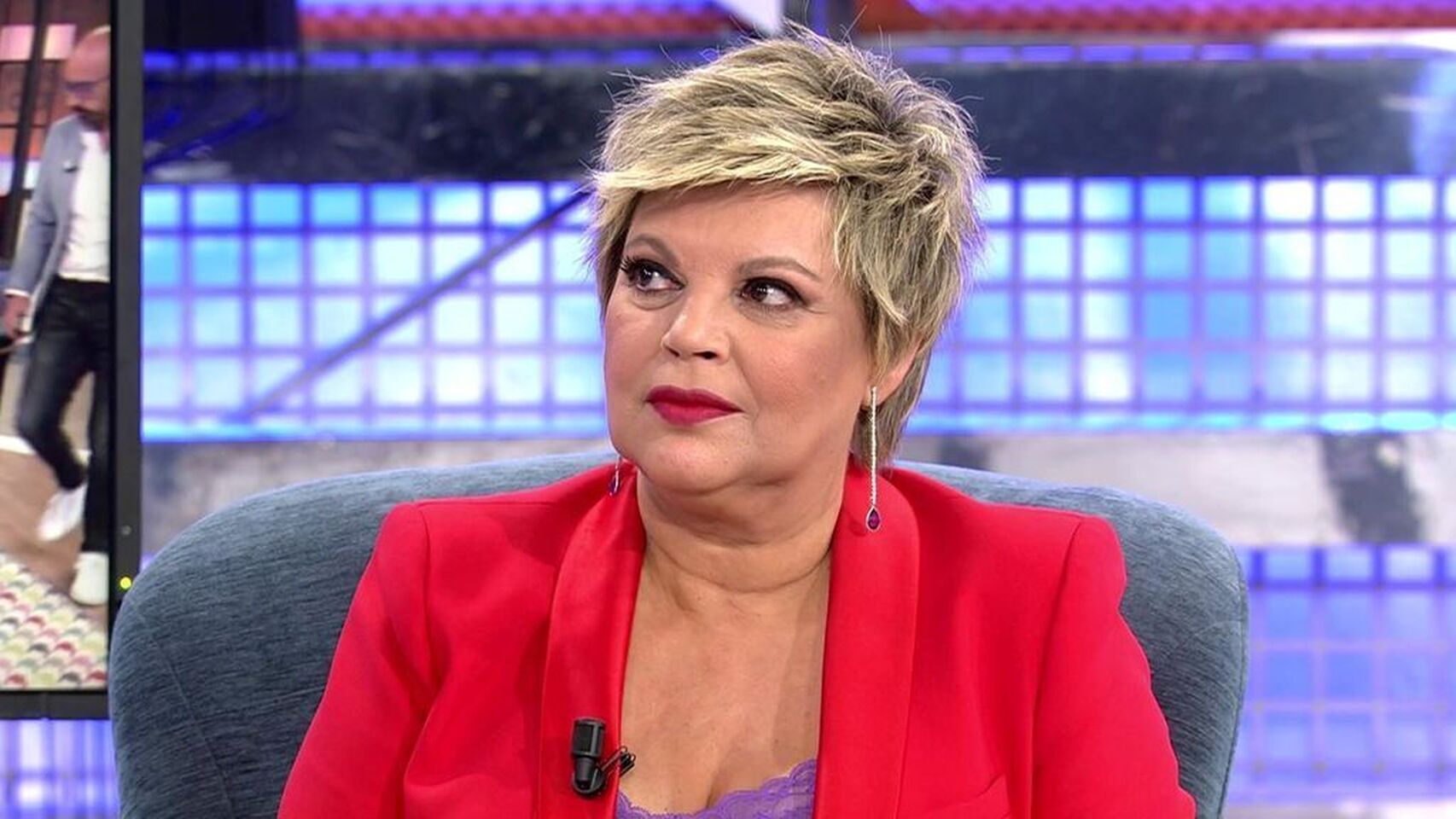 Terelu Campos durante su última entrevista en 'Sábado Deluxe'