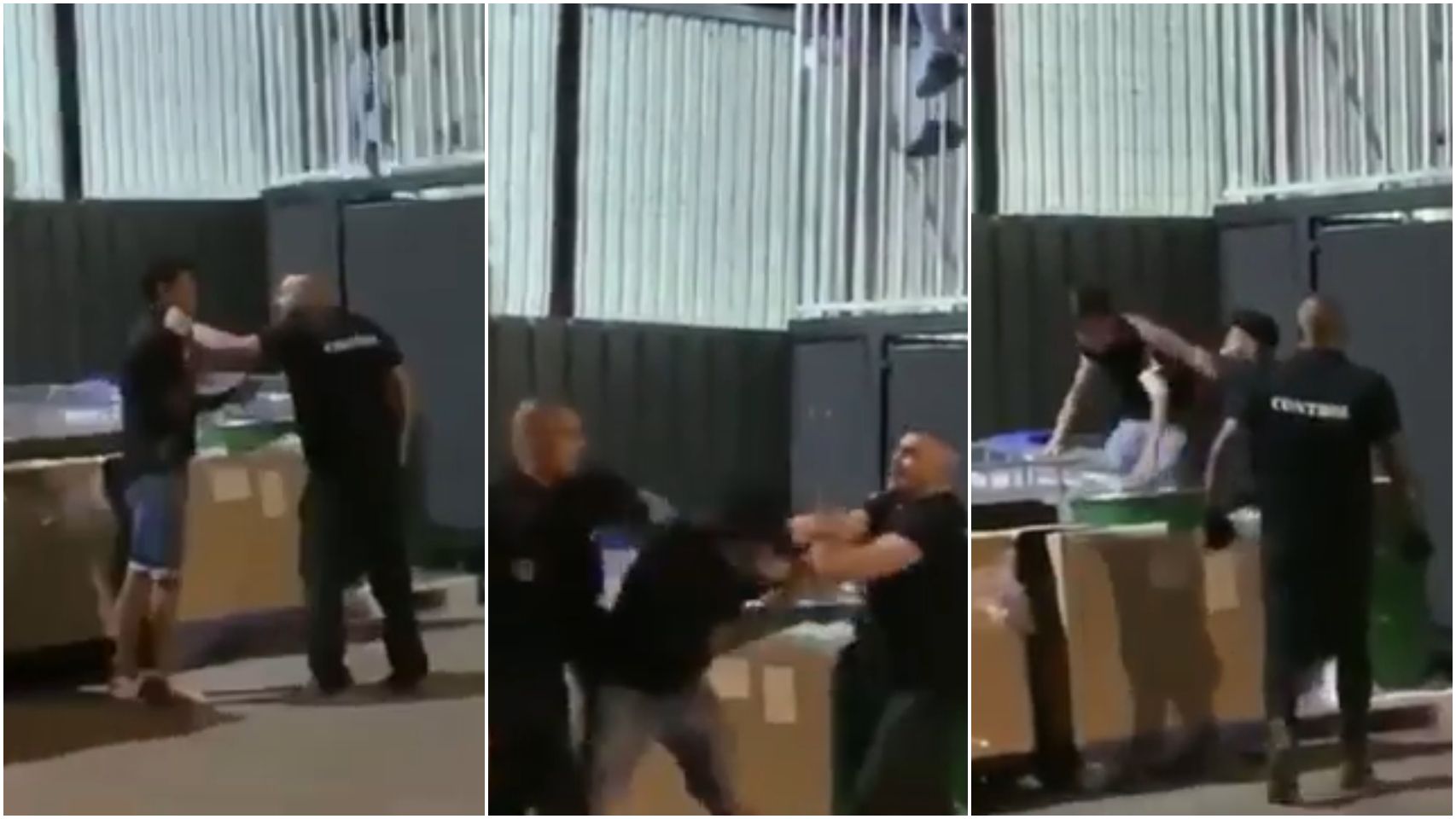 En las imágenes se puede observar los golpes que le propinaron a los dos chicos.