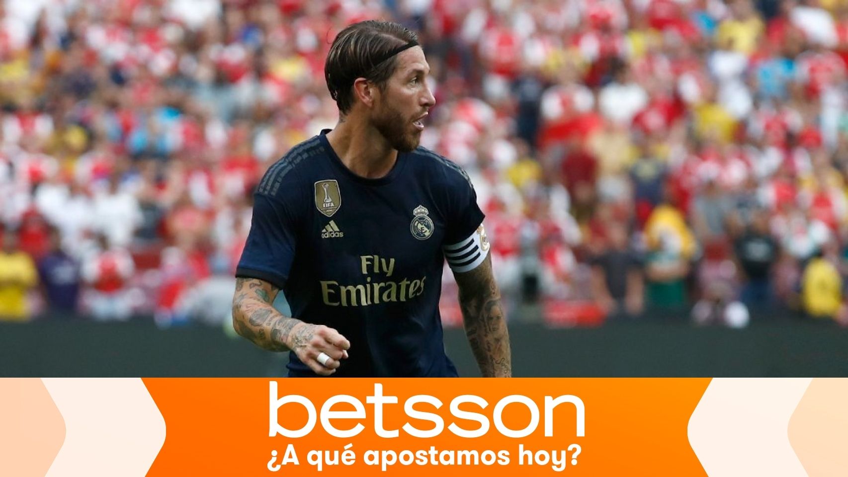 Sergio Ramos, en un partido del Real Madrid