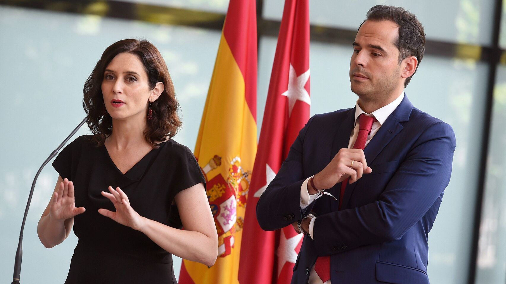 sabel Díaz Ayuso e Ignacio Aguado, en una imagen de archivo.