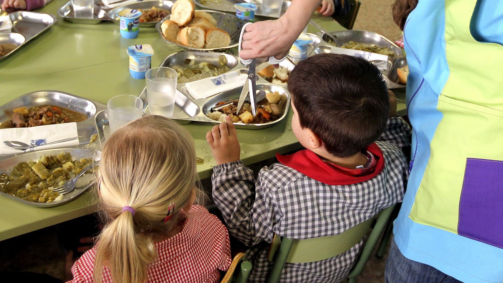 Un comedor escolar en una foto de archivo.