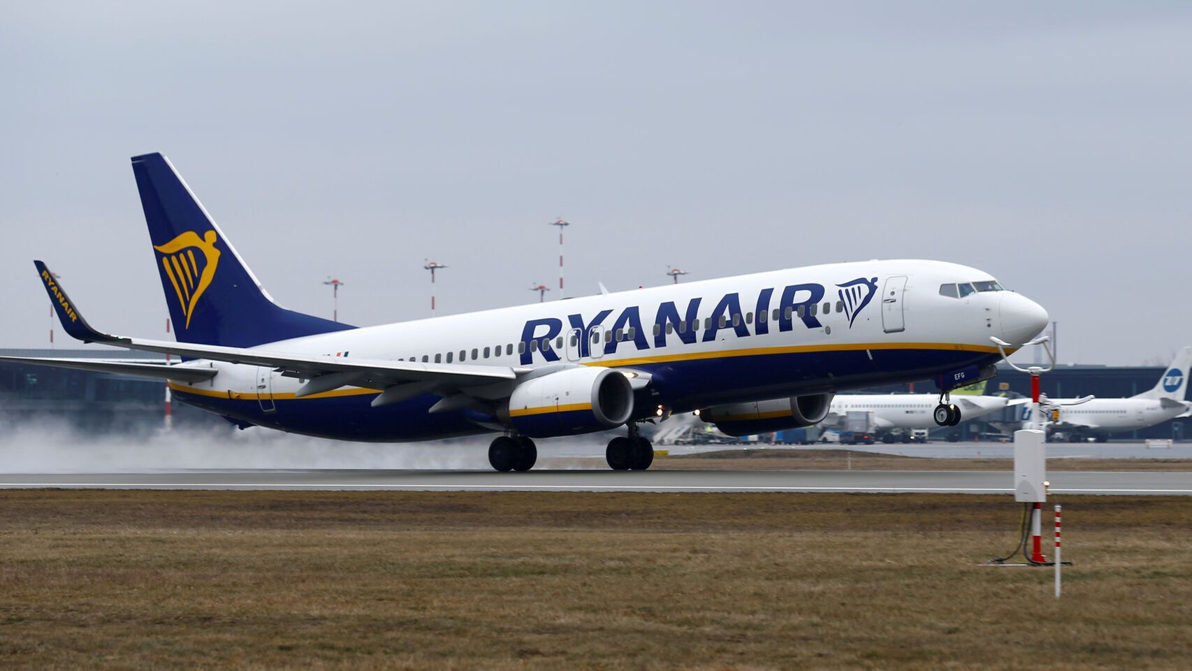 Un avión de la aerolínea irlandesa Ryanair en una imagen de archivo.