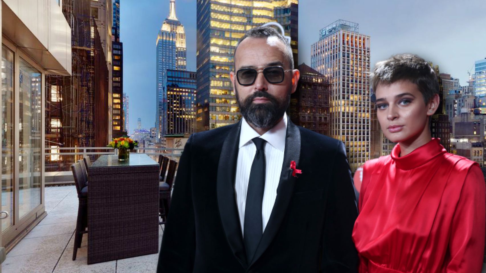 Risto Mejide y Laura Escanes en Nueva York.