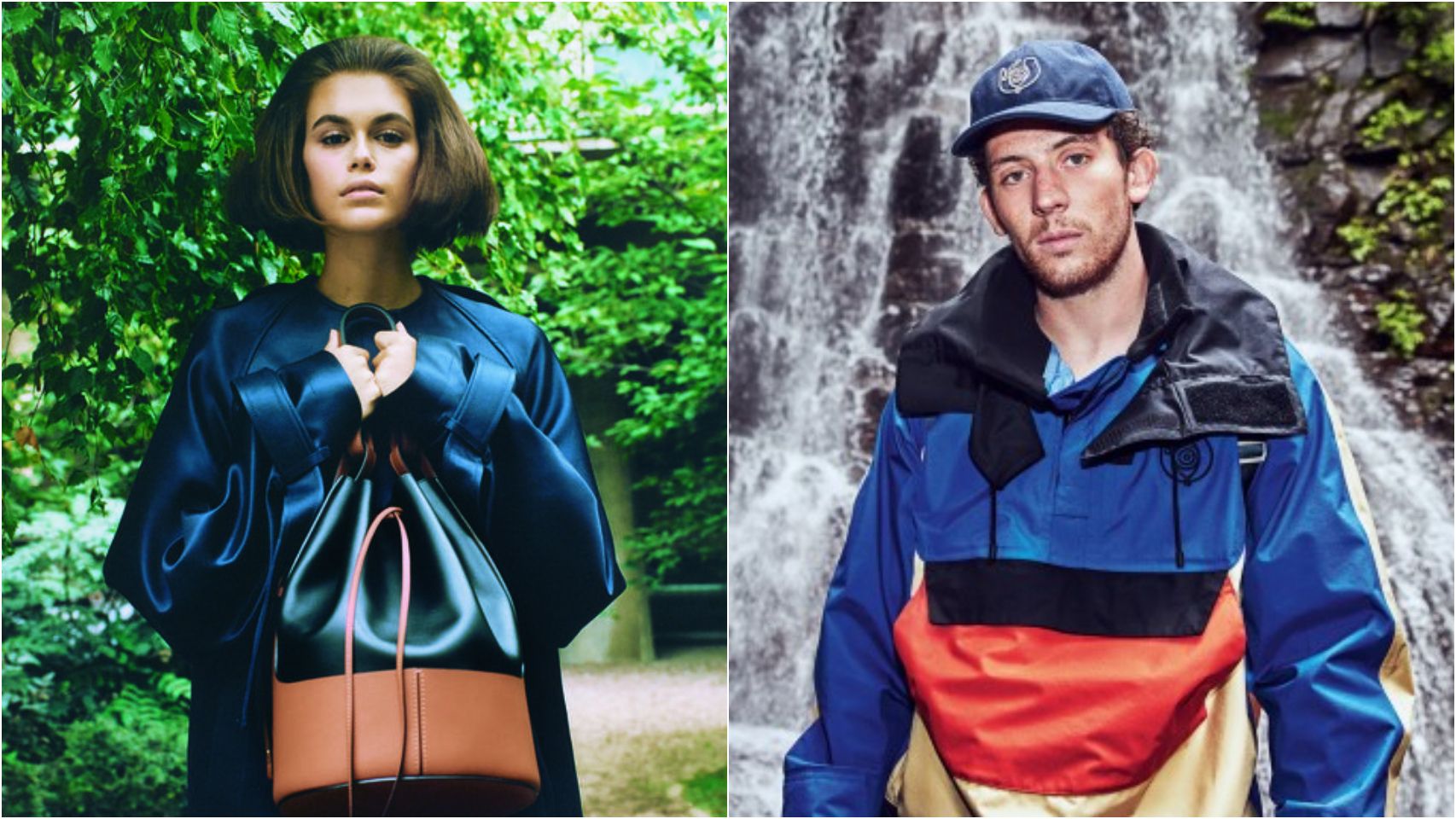 Kaia Gerber y Josh 0'Connor para Loewe.